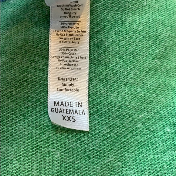 LuLaRoe Green and Blue Ringer Tunic Top XXS - Picture 5 of 5